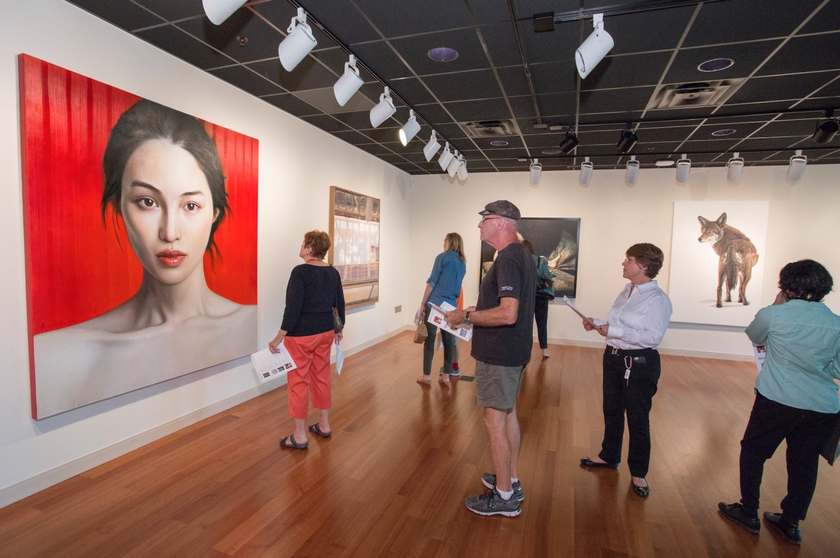 gallery visitors