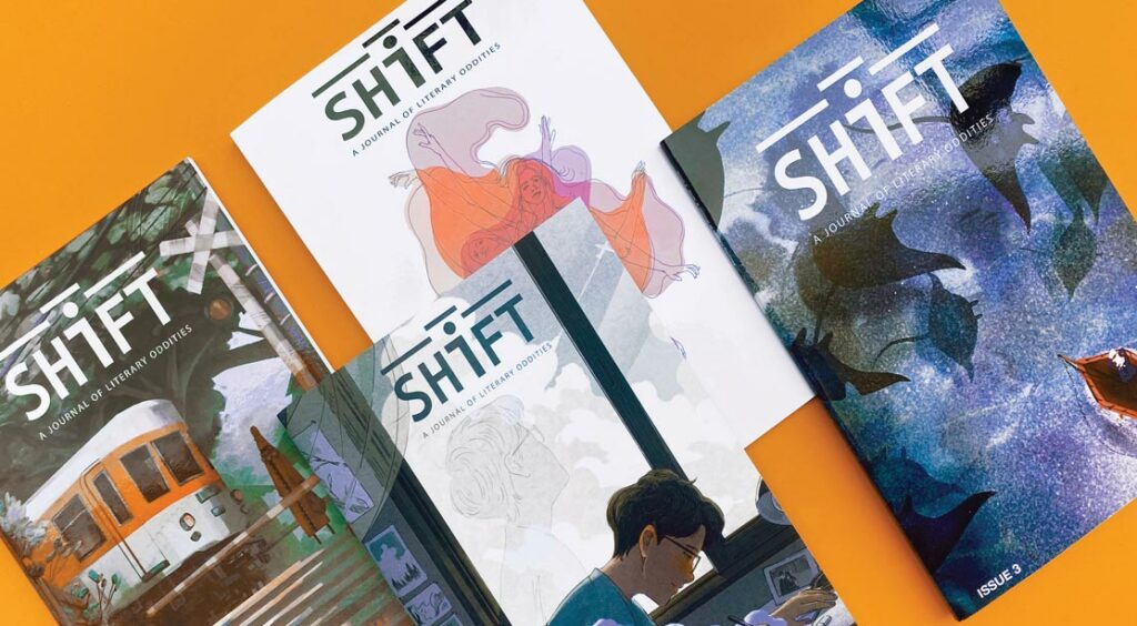 4 Various Covers of Shift Magazine