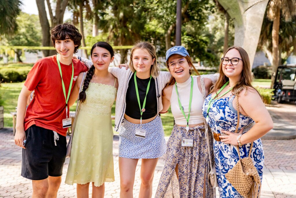 PreCollege students enjoying the closing ceremony on Ringling College’s Scott Plaza.