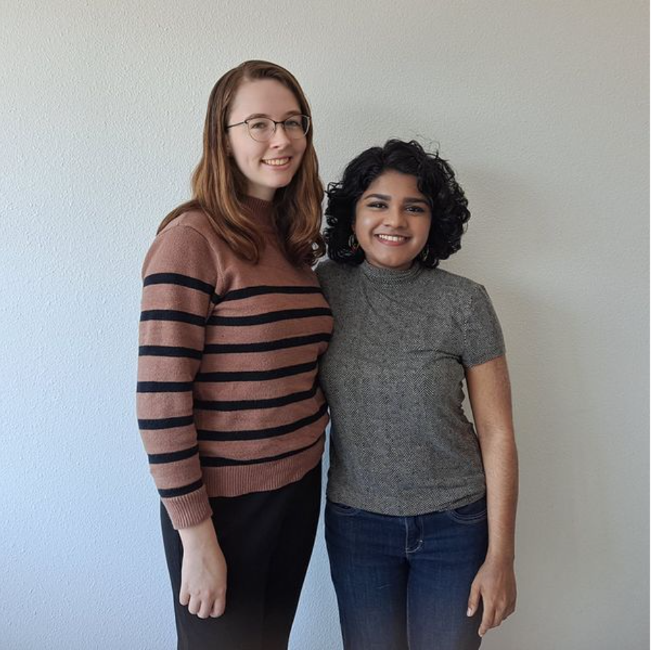 Ringling College Computer Animation (CA) graduates Lauryn Anthony ’22 (L) and Anushka Nair ’22 (R) worked together on Period Drama, a 2-minute animated short for their CA senior thesis.