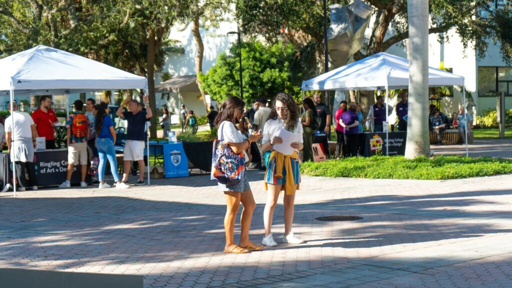 The Ringling College Fall Open House on Oct. 8 brought an estimated 850 people to campus following Hurricane Ian.