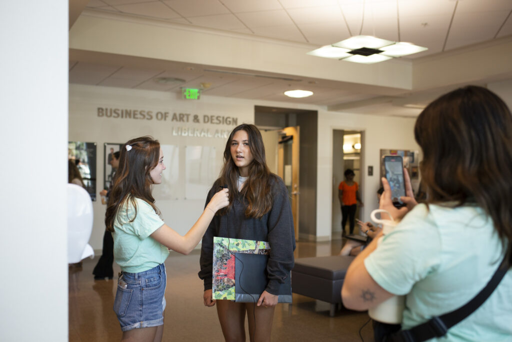 Students from around the world visit Ringling College to attend National Portfolio Day that showcases over 40 accredited art and design schools across the nation on January 22, 2023 in Sarasota, FL.