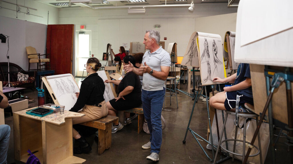 Figure Drawing class at Ringling College of Art and Design.