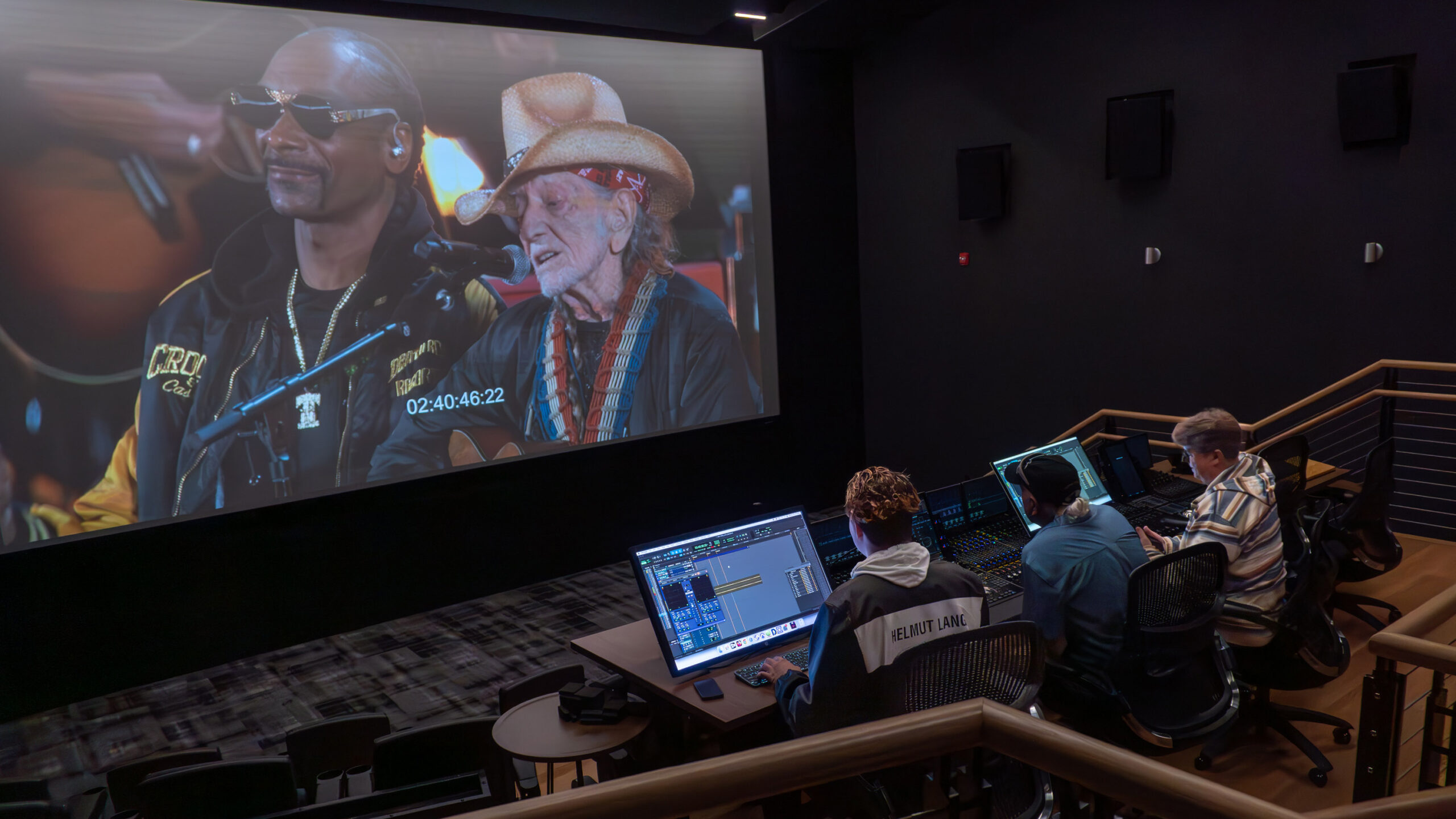 Studio Labs sound designers finish mixing Willie Nelson’s 90th birthday special for CBS.