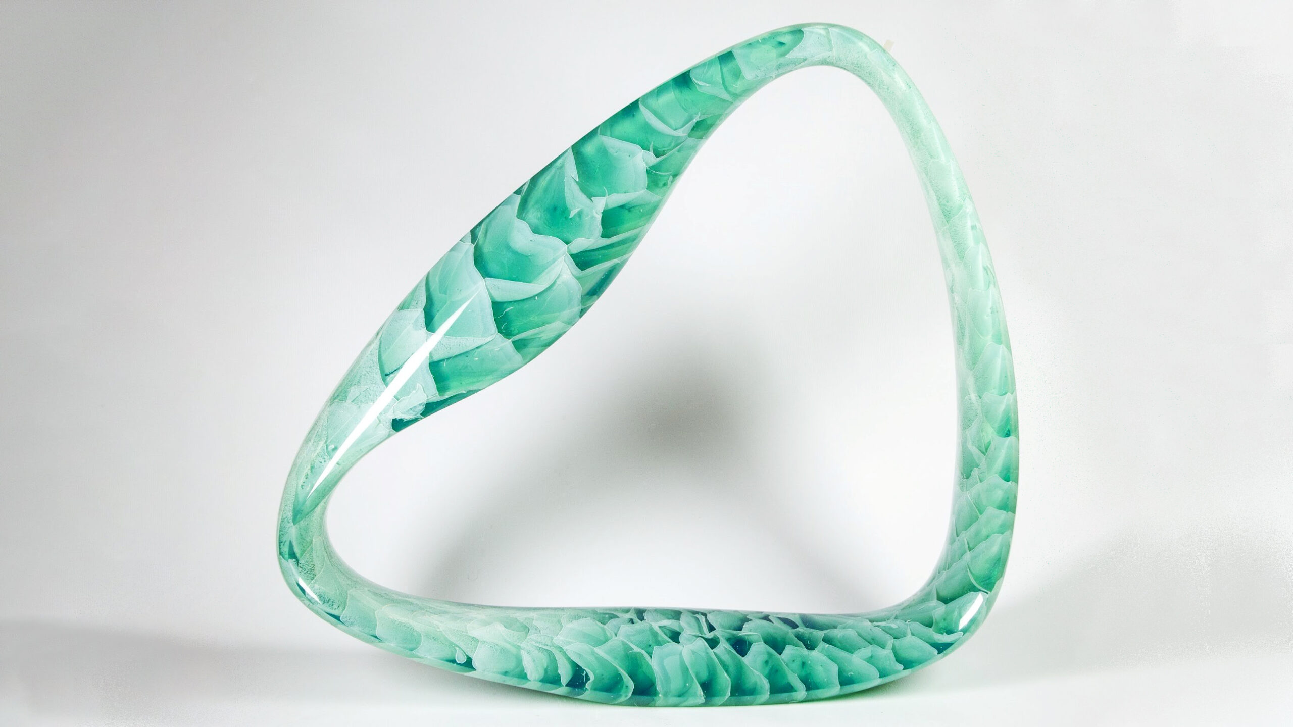 Glass sculpture from the collection of Richard and Barbara Basch.