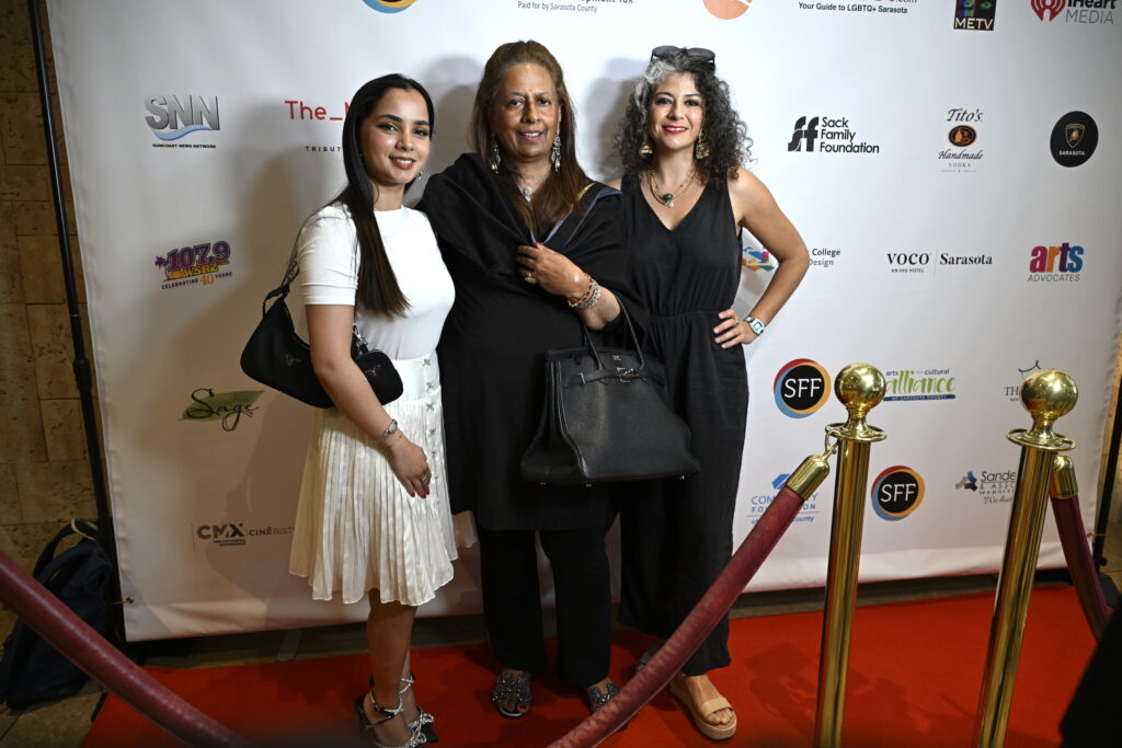 Curry Scent filmmakers at the film screening. Ringling College post-production team Nick Palladino and Troy Logan both worked on this film in the College’s on-campus Studio Labs.