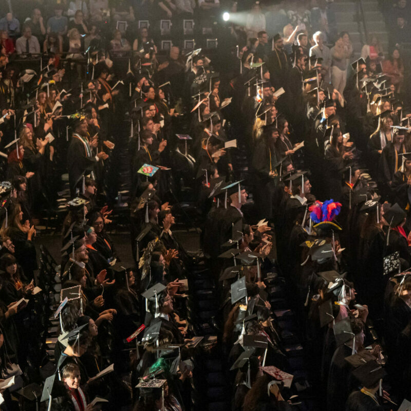 Ringling College’s 2024 Commencement was held at Robarts Arena in Sarasota, FL on May 2. The largest graduating class in the College’s history, students earned diplomas in the College’s 13 creative degree programs.