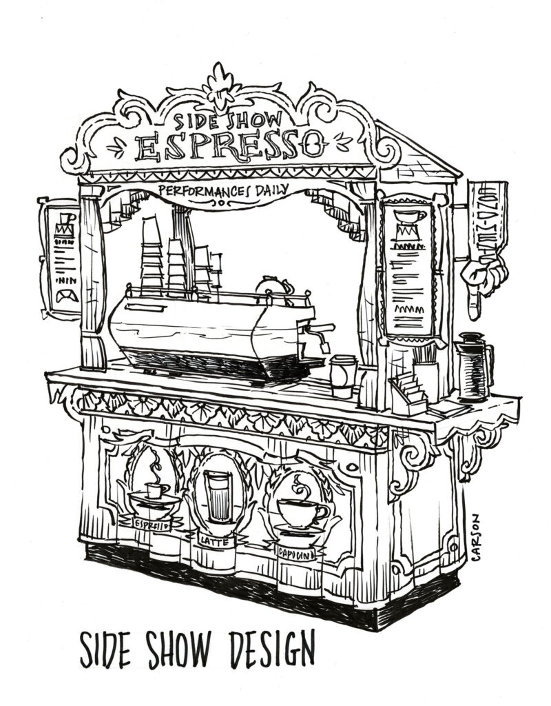 Side show design by Don Carson.