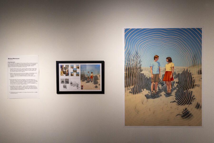 Faculty AI exhibition in the Basch Gallery