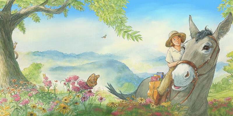Cover art for Junia, the Book Mule of Troublesome Creek
