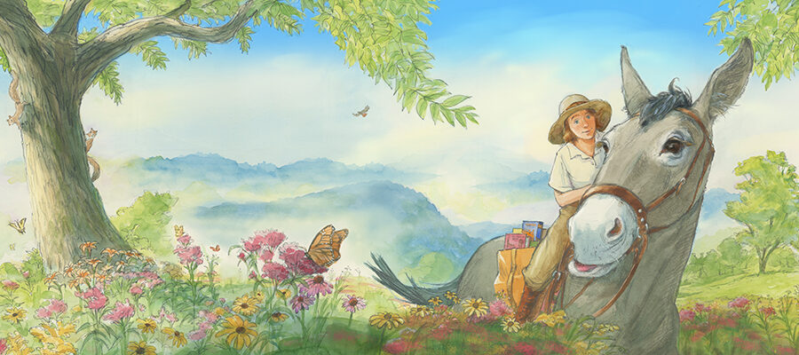 Cover art for Junia, the Book Mule of Troublesome Creek