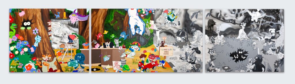 Goodman_Technicolor Ends Here_2024_ 48 x 216 in