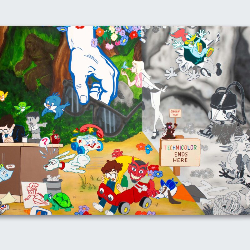 Goodman_Technicolor Ends Here_2024_ 48 x 216 in