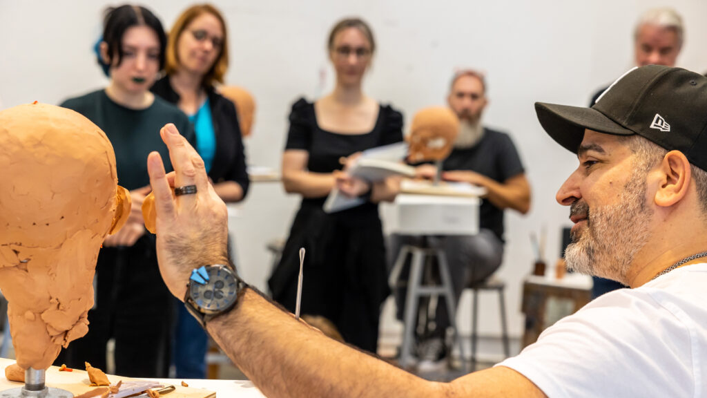 forensic class demo -students watching