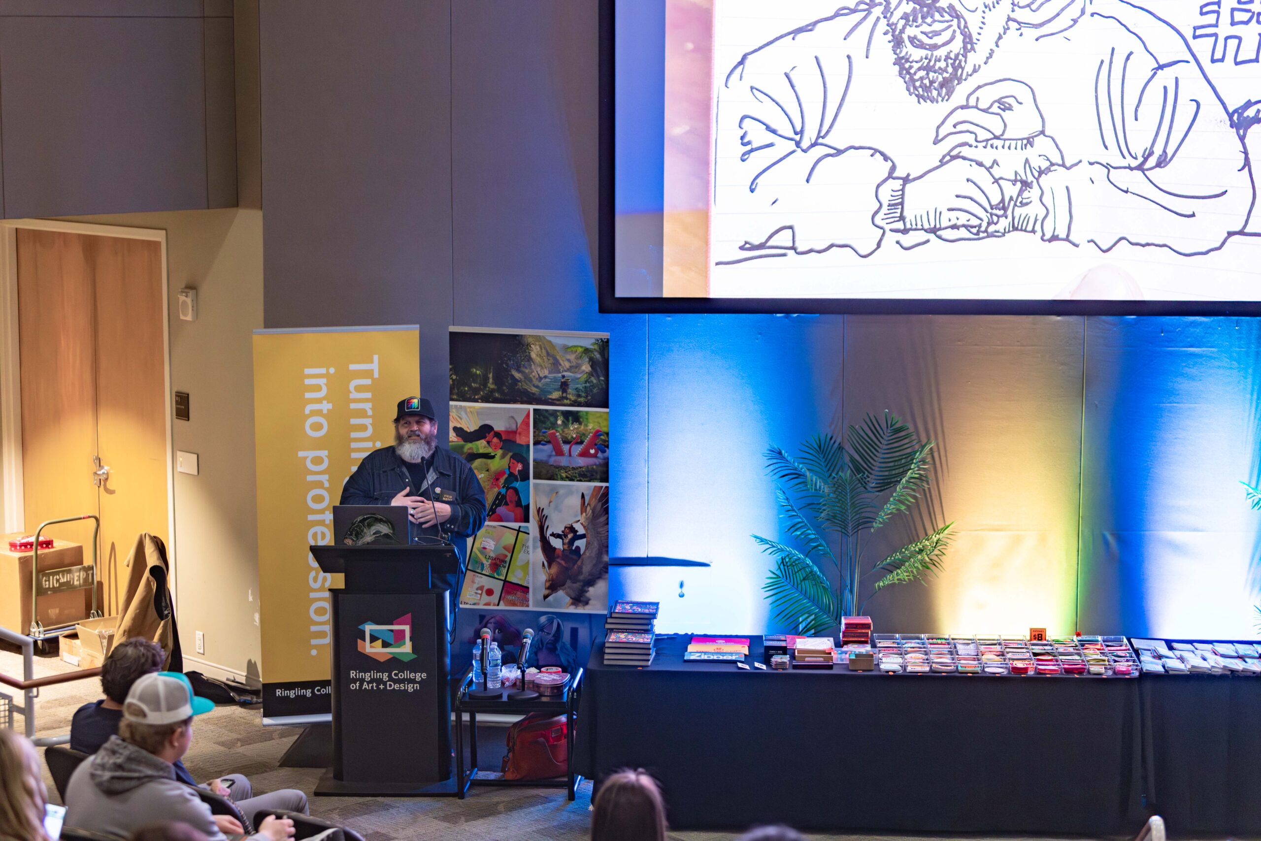 Big design, bigger personality: An evening with Aaron Draplin