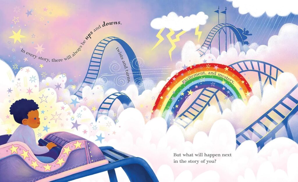illustrated book spread