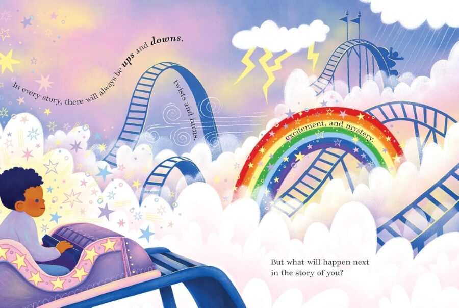illustrated book spread