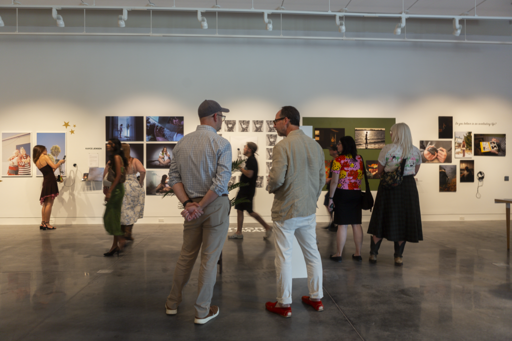 Gallery full of visitors
