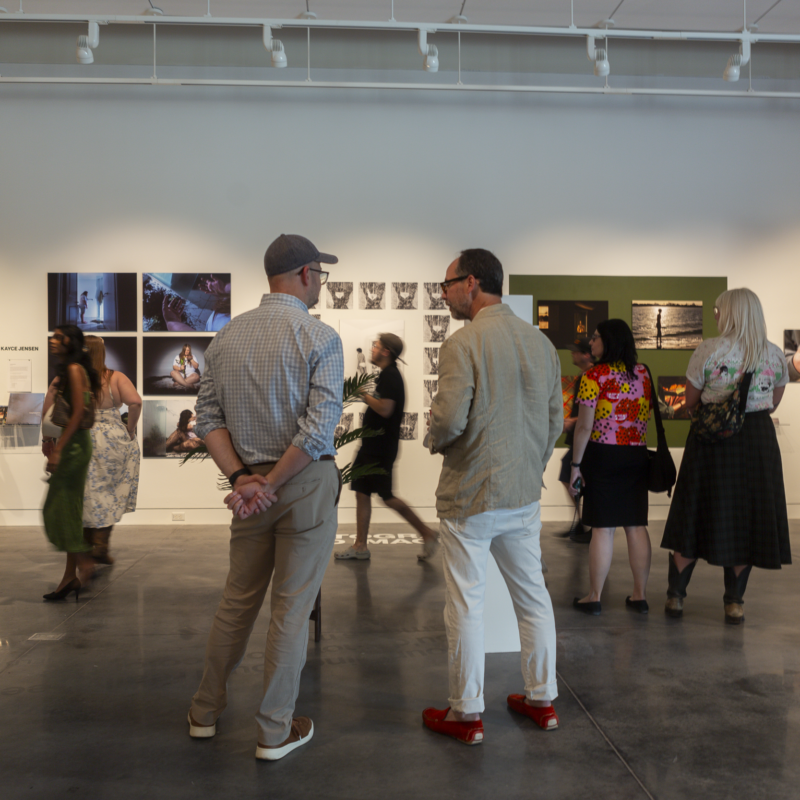 Gallery full of visitors