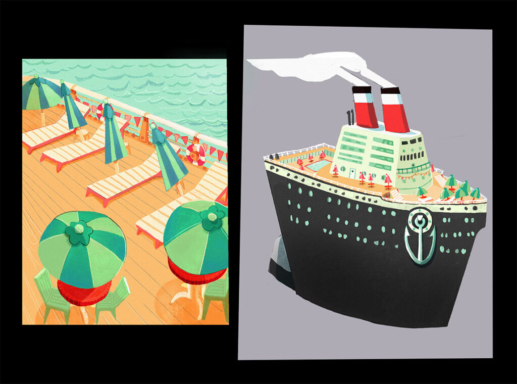 Environment design artwork created by a Ringling College 2D Character Animation student.