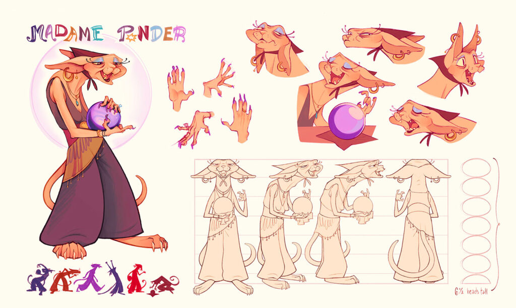 Character design project created by a Ringling College 2D Character Animation student.