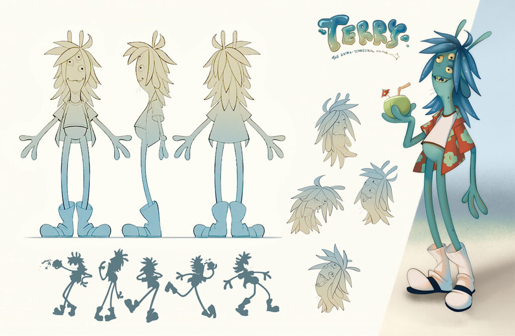 Character design project created by a Ringling College 2D Character Animation student.
