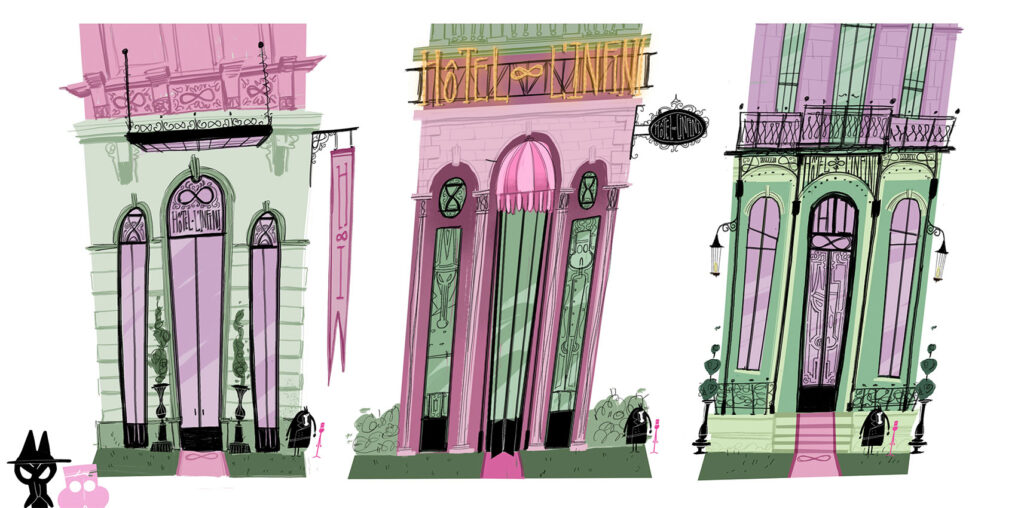 Environment design artwork created by a Ringling College 2D Character Animation student.