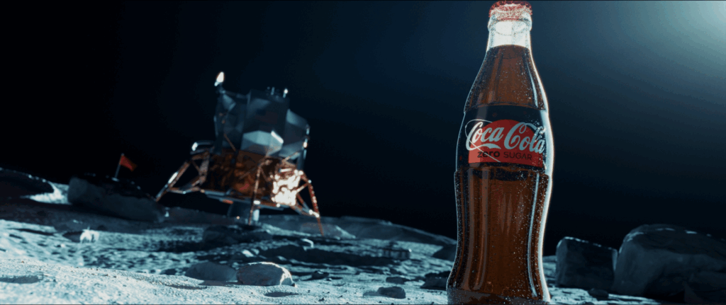 Coke on the moon