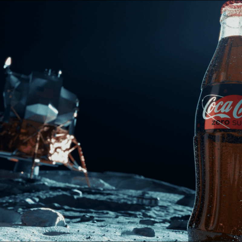 Coke on the moon