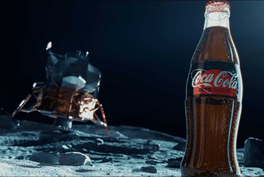 Coke on the moon