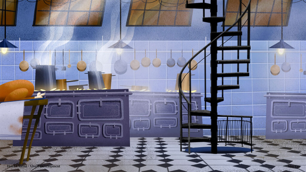 Environment design artwork created by a Ringling College 2D Character Animation student.