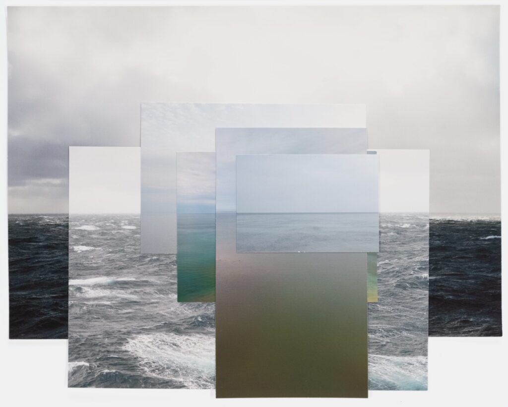 digital collage of water