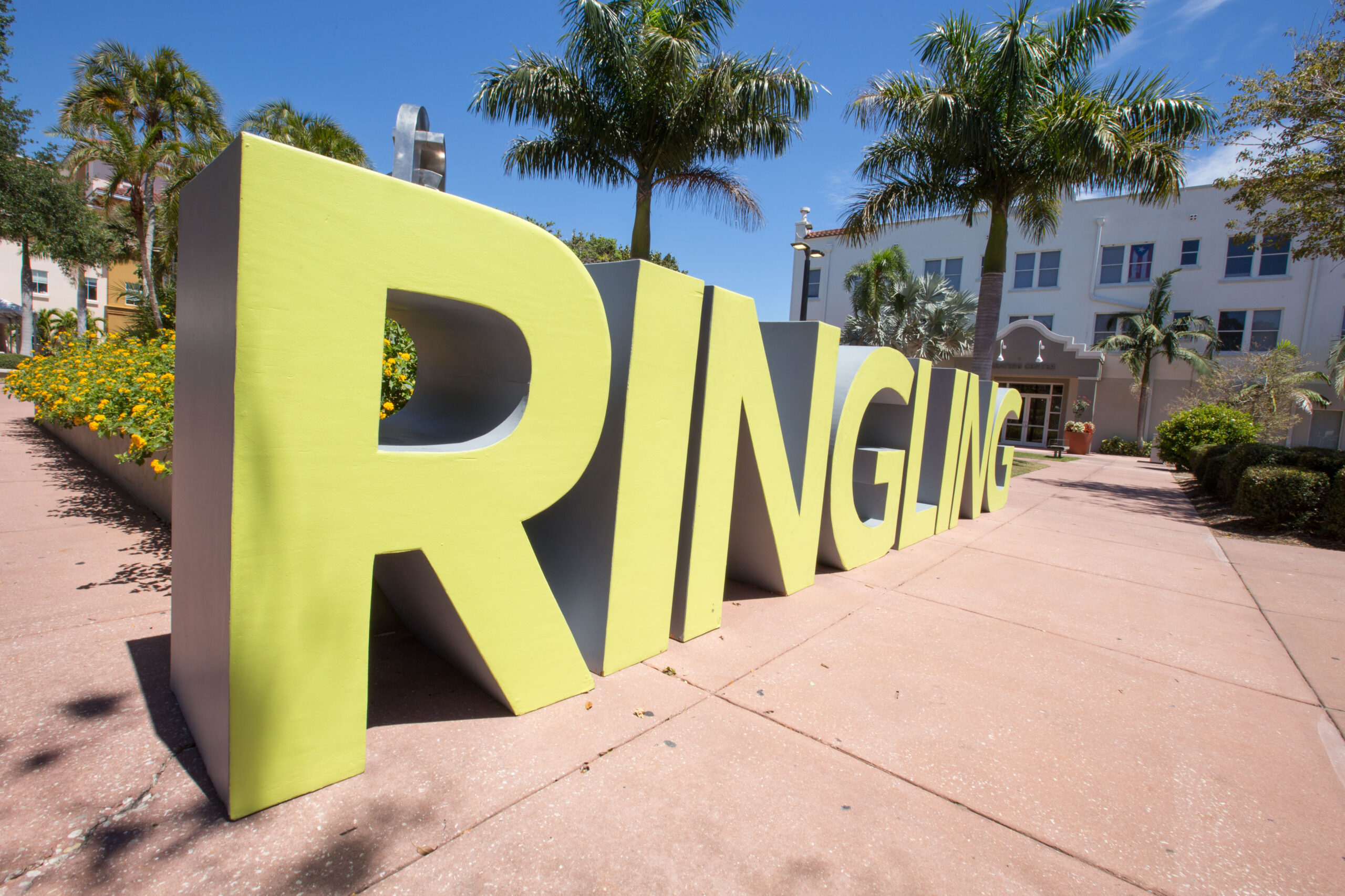 RINGLING big letters on campus