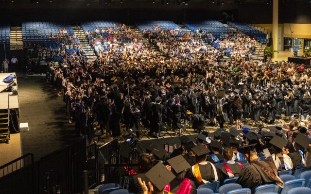 The graduates celebrate as the ceremony closes. Congratulations Class of 2022!